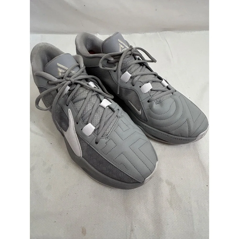 Nike Zoom Freak 5 TB Wolf Grey/White DZ2946‑002 Size 13 Sneakers